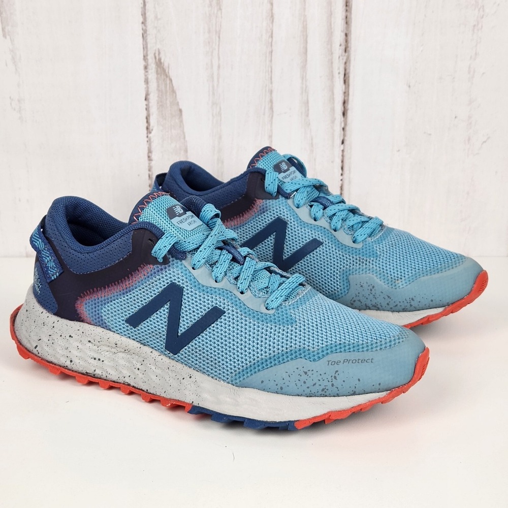 New Balance Fresh Foam Arishi Womens 6.5B Blue Trail Running Shoes WTARISB1